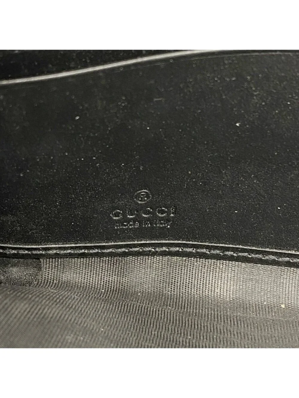 ★SOLD★ Gucci Wallet Guccissima Leather Black Silver - Picture 4 of 10